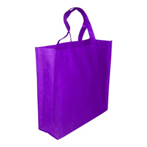 5 Pack PURPLE Promo Tote Bags Reusable Grocery and Travel Totes or Party Favor Gift Bags (Purple)